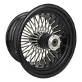 Attitude Inc Wheel, Rear, MaxSpoke, Black/Chrome Spoke. For Harley-Davidson , 18 in. X 8.5 in, 1" Axle, each