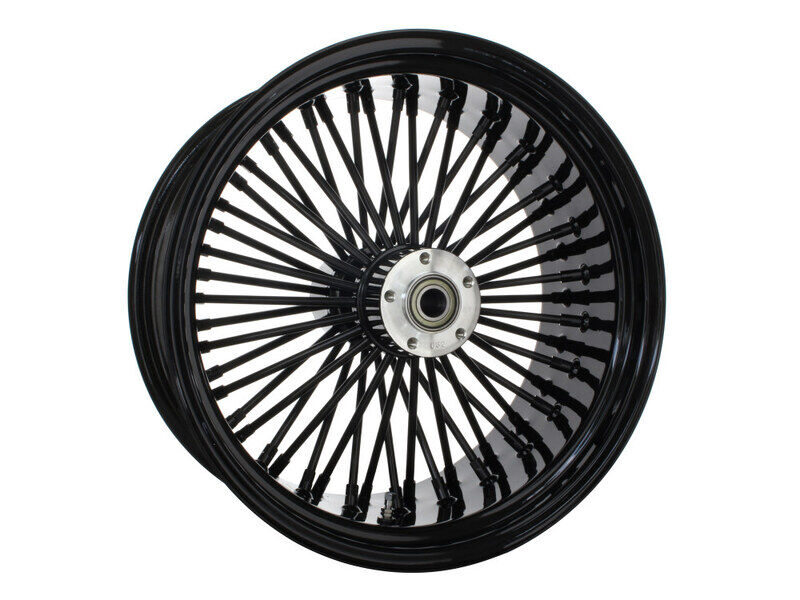 Attitude Inc Wheel, Rear, MaxSpoke, Black/Black, For Harley-Davidson , 18 x 5.5 in, 3/4'' Axle, Each
