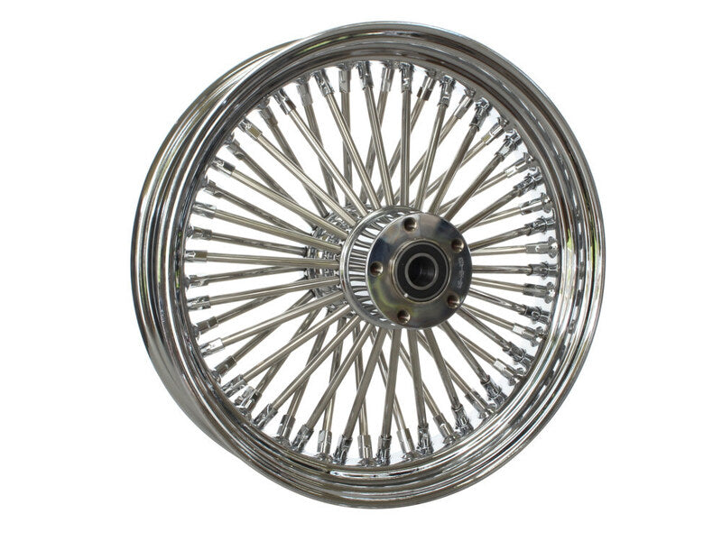 Attitude Inc Wheel, Rear, MaxSpoke, Chrome/Chrome, For Harley-Davidson Rear, 18x 5.5, ABS 25mm Axle, Each