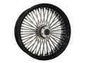 Attitude Inc Wheel, Rear, MaxSpoke, Black/Chrome Spoke, For Harley-Davidson , 18 x 5.5, 25mm Axle, Each