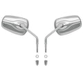 Attitude Inc Universal Rear View Mirror, 8mm Chrome For Harley Touring Road King Softail Sportster Chrome