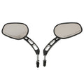 Attitude Rearview Mirror, Universal 8mm fitment ,Black Machined for Harley Touring FL Sportster XL883 XL1200 Motor, Pair