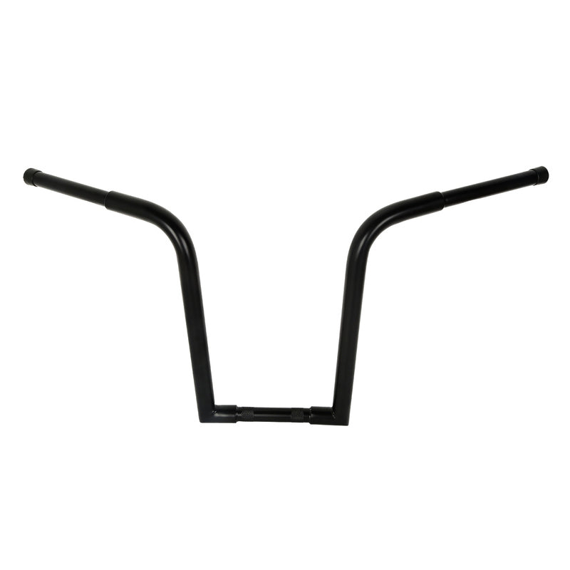 Attitude Inc Hefty Bars 12" Rise 1-1/4 Dia ,Handlebars, Matt Black Powder coat For Harley , Ape Hangers, each