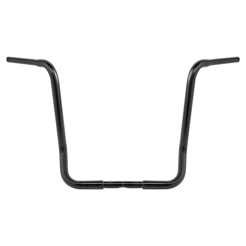 Attitude Inc Wide Ape Pullback Handlebar, Black Powder Coat, 17 in. Rise 1-1/4 in, For Harley Sporster ,Softail Custom, Each