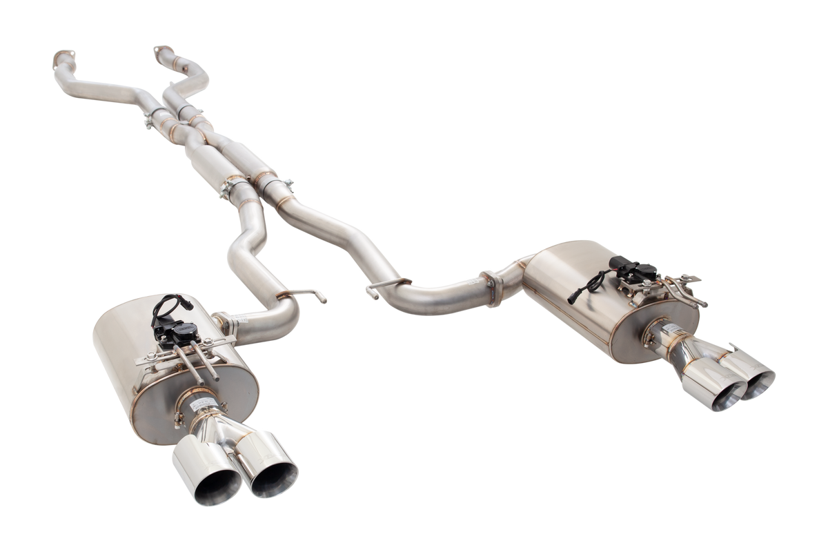 XForce 304 Twin 3-inch Varex Valved Cat-Back Exhaust - Holden VE / VF V8