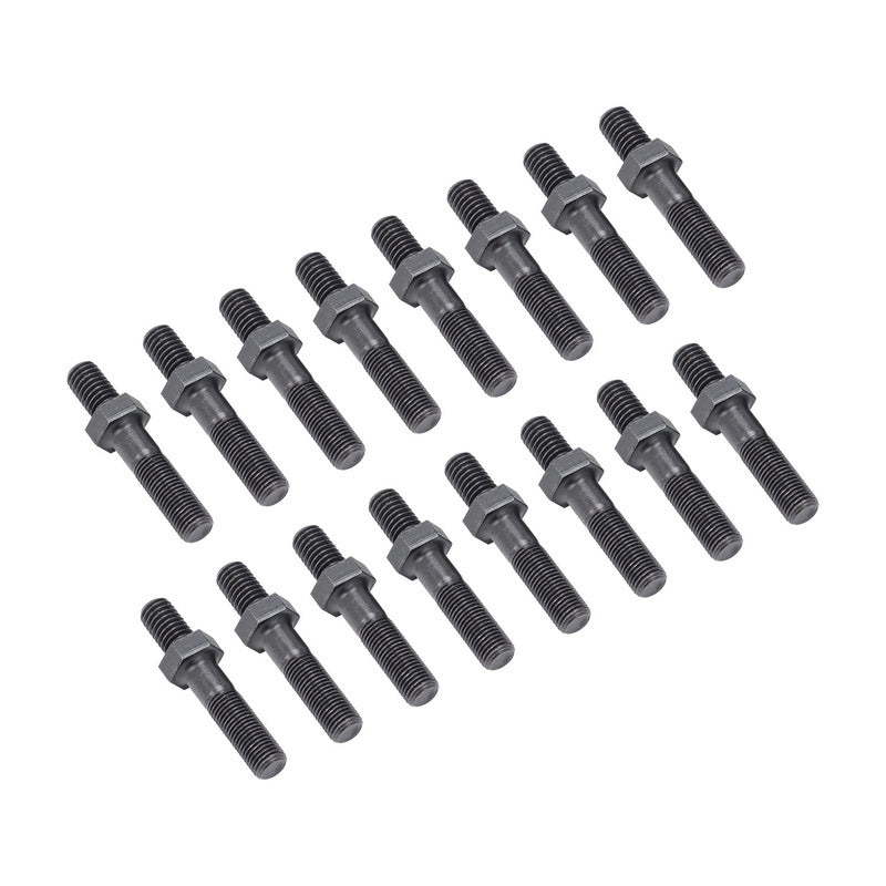 Proflow Rocker Arm Screw In Stud Kit, 7/16, Top 7/16-14 in., Bottom 7/16-20 in. Universal, Chevrolet, Ford, Holden V8, Set Of 16