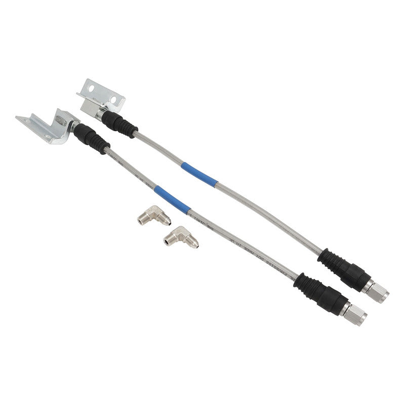 Proflow Brake Hose Kit, Stainless Steel Braided PTFE Hose, ADR Approved, Suit Wilwood Calipers, For Ford, XW-XF, ZC-ZL, Disc Front , Pair