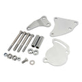 Proflow Power Steering Steel Bracket Kit Fits Saginaw Type II Pump, SB Chev Short Water Pump Chrome