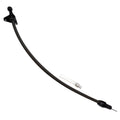 Proflow Transmission Dipstick, Braided Stainless Steel, Black, Black Handle, Firewall Mount, For Chrysler, A-904, Each