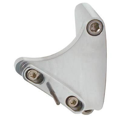 Proflow Timing Pointer, Aluminum, Polished, Adjustable, Chev, Small Block, 6 in, 7 in. Dampers, Each