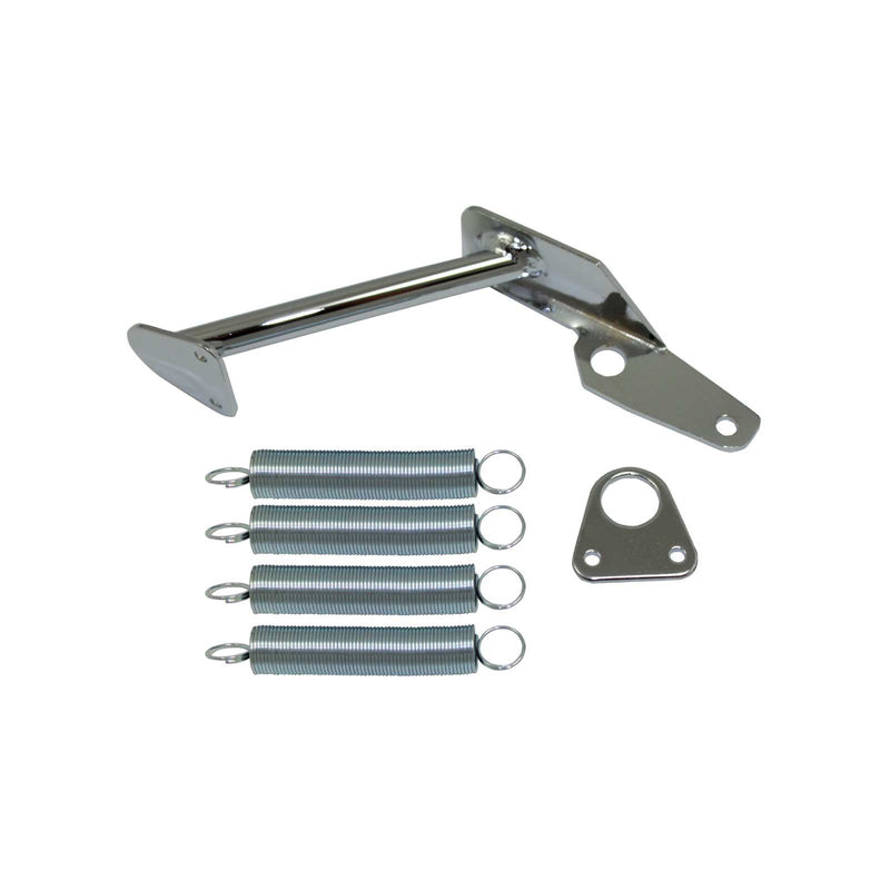 Proflow Throttle Return Spring Bracket Kit, Holley Style with Hardware (Chrome Steel), Kit