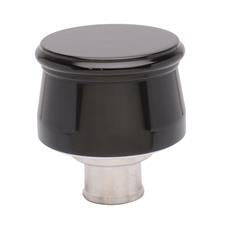 Proflow Breather Cap, Push-In Smooth,Black Aluminum