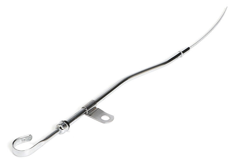 Proflow Engine Oil Dipstick with Tube, To Pan, Steel, Chrome, SBF, 351 Windsor V8  Each