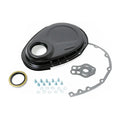 Proflow Timing Chain Cover Kit, SB For Chevrolet with Seal & Gaskets , Hardware (Black Steel), Kit