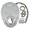 Proflow Timing Chain Cover Kit, SB For Chevrolet with Seal / Gaskets / Hardware (Chrome Steel)