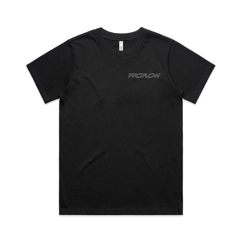 Proflow Logo T-Shirt, Cotton, Black, Women's Small, Each