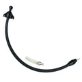 Proflow Transmission Dipstick, Braided Stainless Black , Billet Handle, Firewall Mount For Ford, C4 Case Fill, Each