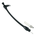 Proflow Transmission Dipstick, Braided Stainless Black , Billet Handle, Transmission Mount, TH350, Each