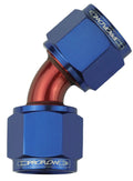 Proflow 45 Degree Female Flare Union Swivel Hose End -04AN, Blue
