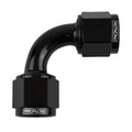 Proflow 90 Degree Female Flare Union Swivel Hose End -16AN, Black