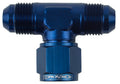 Proflow AN Tee -10AN Female Swivel Coupler Hose End On Side, Blue