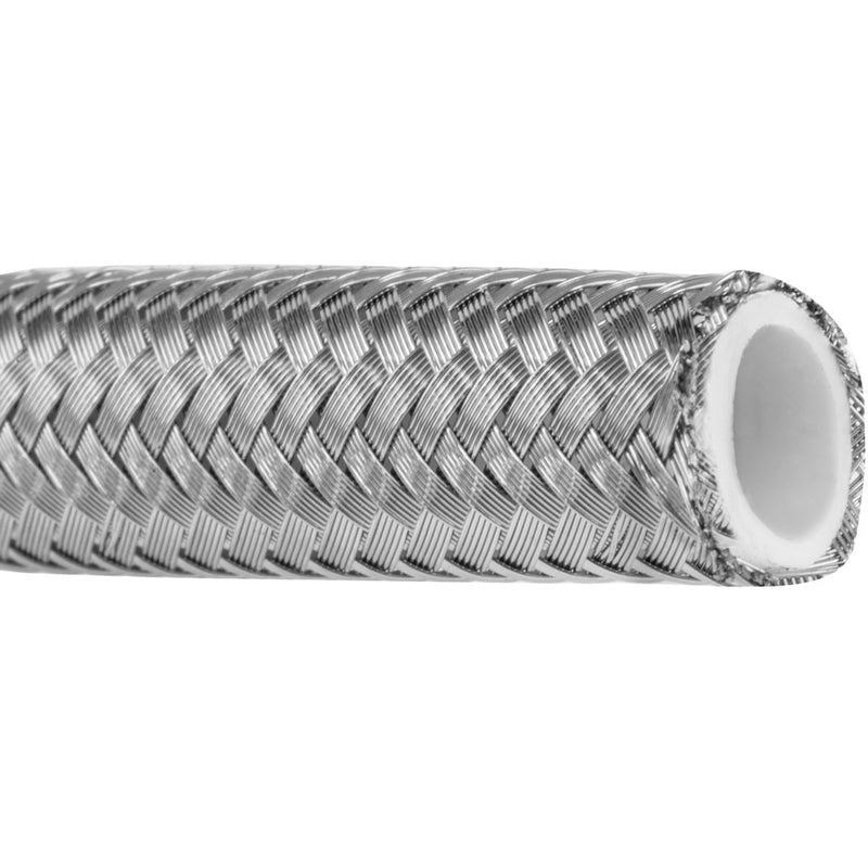 Proflow Stainless Steel Braided PTFE Hose -10AN 25m Roll Bulk