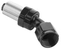 Proflow Crimp Hose End 45 Degree -12AN, Black