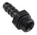 Proflow Fitting adaptor AN 8 Male Hose End To 5/8in. Barb, Black