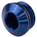 Proflow AN Port Plug, Low Profile Allen Key -06AN, Blue