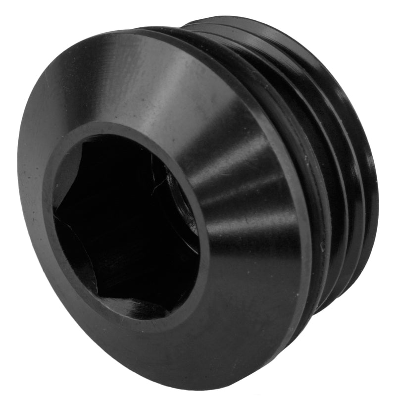 Proflow AN Port Plug, Low Profile Allen Key -16AN, Black
