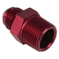 Proflow Adaptor Male -04AN To 1/8in. NPT Straight, Red