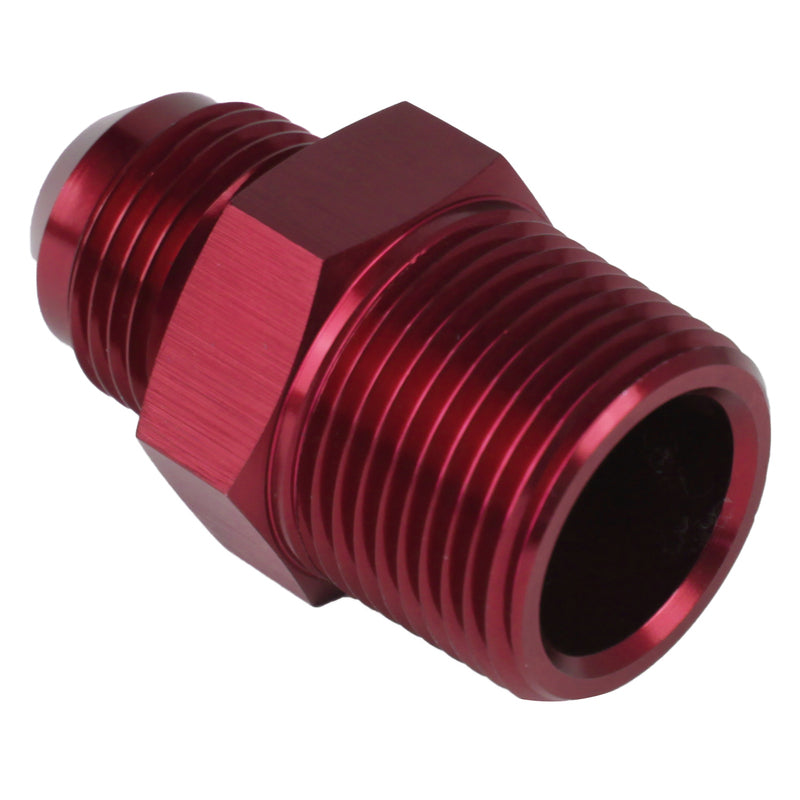Proflow Adaptor Male -04AN To 1/8in. NPT Straight, Red