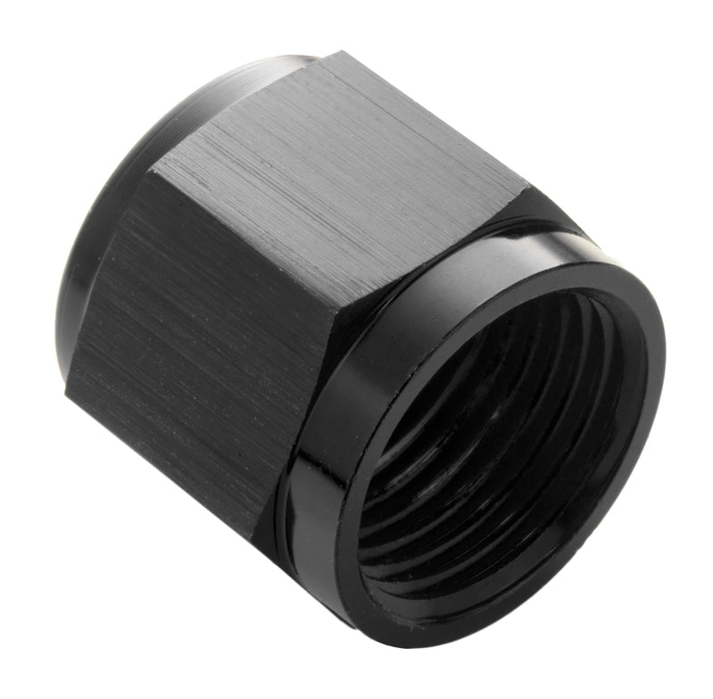 Proflow Aluminium Tube Nut AN6 For 3/8in. Tube, Black