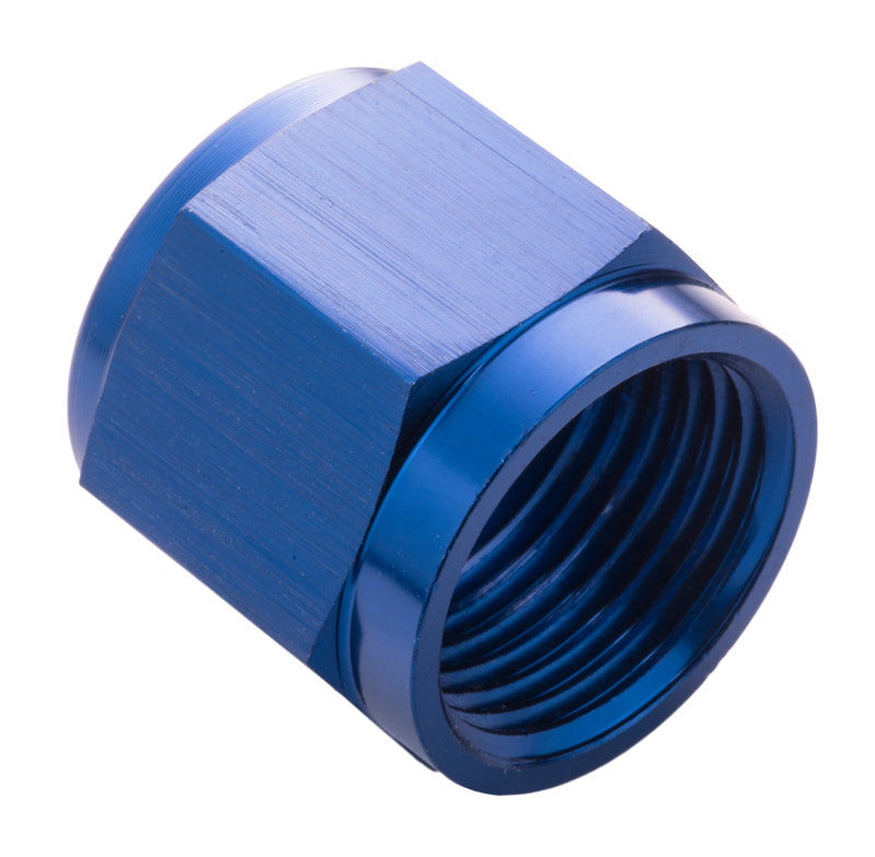 Proflow Aluminium Tube Nut AN10 For 5/8in. Tube, Blue