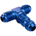 Proflow Bulkhead Adaptor AN Flare Tee Flare -04AN, Blue