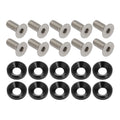 Proflow Billet Dress Up & Fender Washer Kits, 5/16'' UNC x 3/4'', Black, 10-Pack