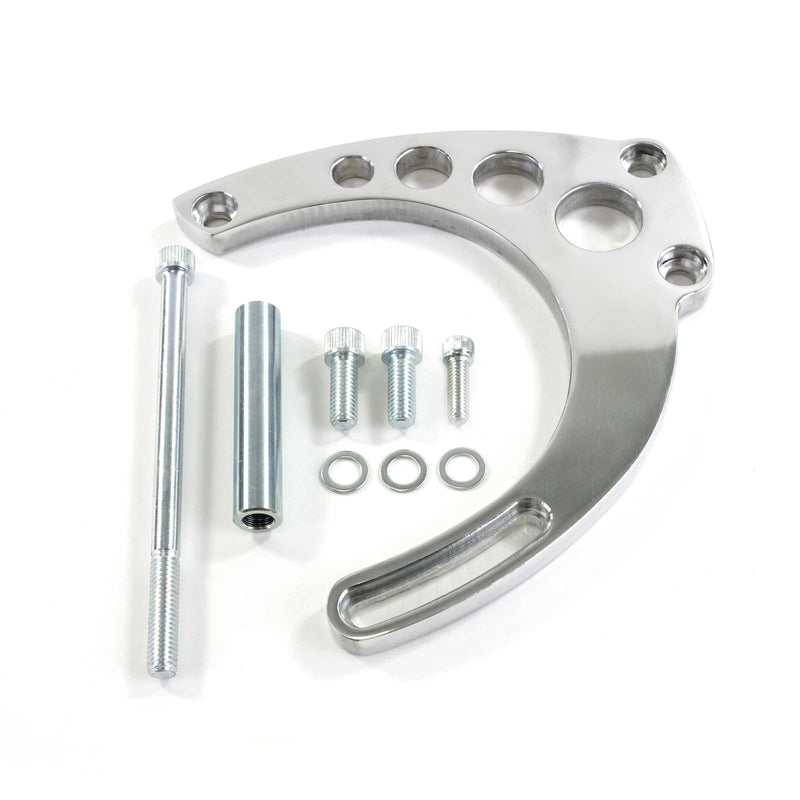 Proflow Alternator Bracket Kit, For Chevrolet BB Long Pump, Mid Mount, Aluminium , Polished, Kit