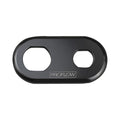 Proflow Bulkhead Aluminium Plates 2 Hole, 1x #6 and #10 A/C Fitting, Black