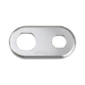 Proflow Bulkhead Aluminium Plates 2 Hole, 1x #6 and #10 A/C Fitting, Polished