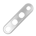 Proflow Bulkhead Aluminium Plates 4 Port Inline, 3x #10 and 1x #6 A/C Fitting, Polished