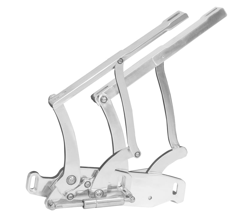 Proflow Bonnet Hinge Kit, Billet Aluminium For Ford Mustang 64-66, Polished