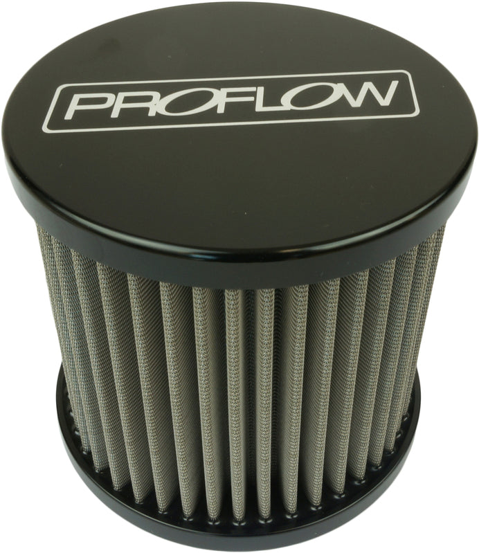 Proflow Oil Breather Filter Billet -10AN Female Thread, 90x78mm, Black