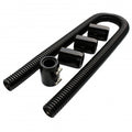 Proflow Radiator Hose Flexible, Stainless Steel Black Kit, 48in. Length, 34/38mm Adaptors
