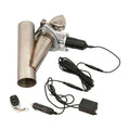 Proflow Single Exhaust Cutouts, Electric, Aluminium, Bolt On, 3.0 in. Diameter, Stainless Steel Tubing, Kit