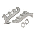 Proflow Exhaust Manifolds, For Holden / Chev LS Series Engines, High-Silicone Ductile Cast Iron, Polished & Silver Ceramic Coated, Pair