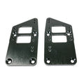 Proflow Engine Mounts Aluminium, Motor Mount Plate, Bolt-In, LS Conversion, Adjustable, Black Powder Coated, Pair