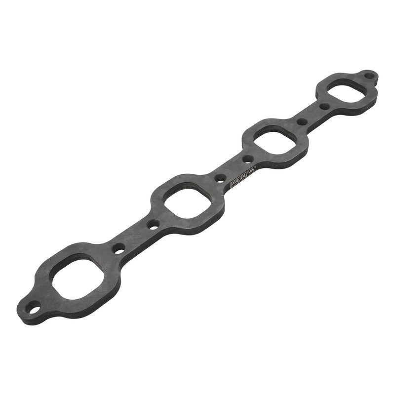 Proflow Header Extractor Flanges, For Ford V8 289-302-351W, 3'' Bolt Spacing, Suit 1-3/4'' Primary, 1.590'' x 1.415'' Port, Steel, 3/8'' Thick, Each