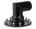 Proflow Fuel Filler Neck Aluminium Black, 90 Degree, 2 1/2 in. Diameter, 12-Bolt Flange, 4.75'' PCD, Each