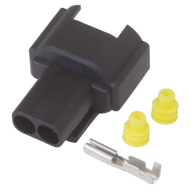Proflow Fuel Injector Wiring Plug, Denso / JECS Dual Slot, Includes Terminals & Seals