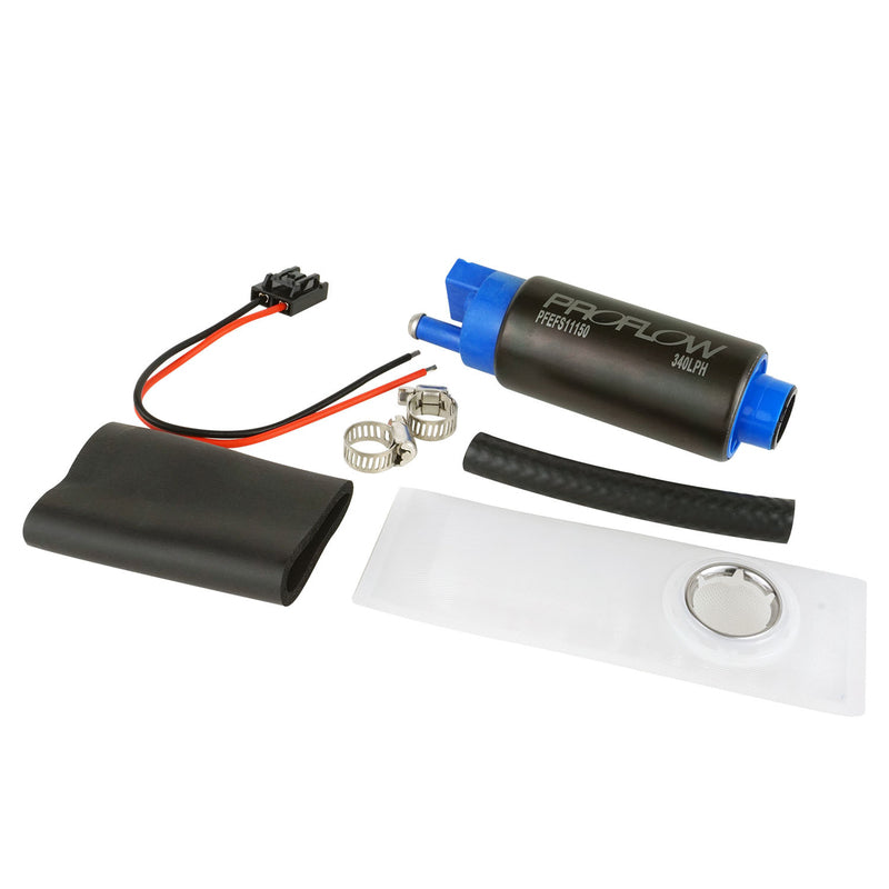 Proflow Fuel Pump, In-Tank Kit, 340 LPH @ 40 PSI, 600 HP, E85, Methanol Compatible, Electric, Each